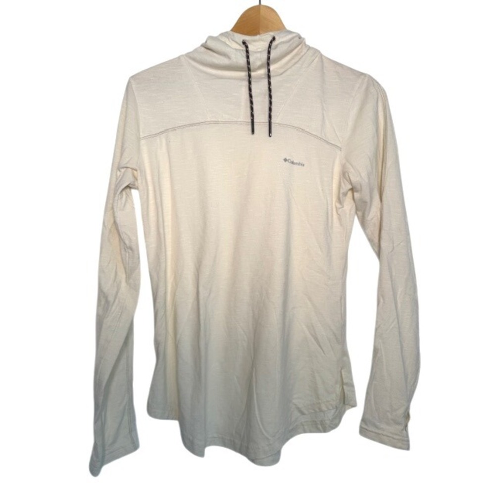 Columbia Omni Wick Long Sleeve Hoodie Cowl Neck Beige Women's XS TP
